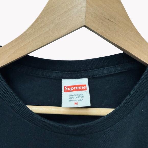 Supreme Bundle of 2 Tshirt Black and White Men’s Size Medium - Picture 10 of 12